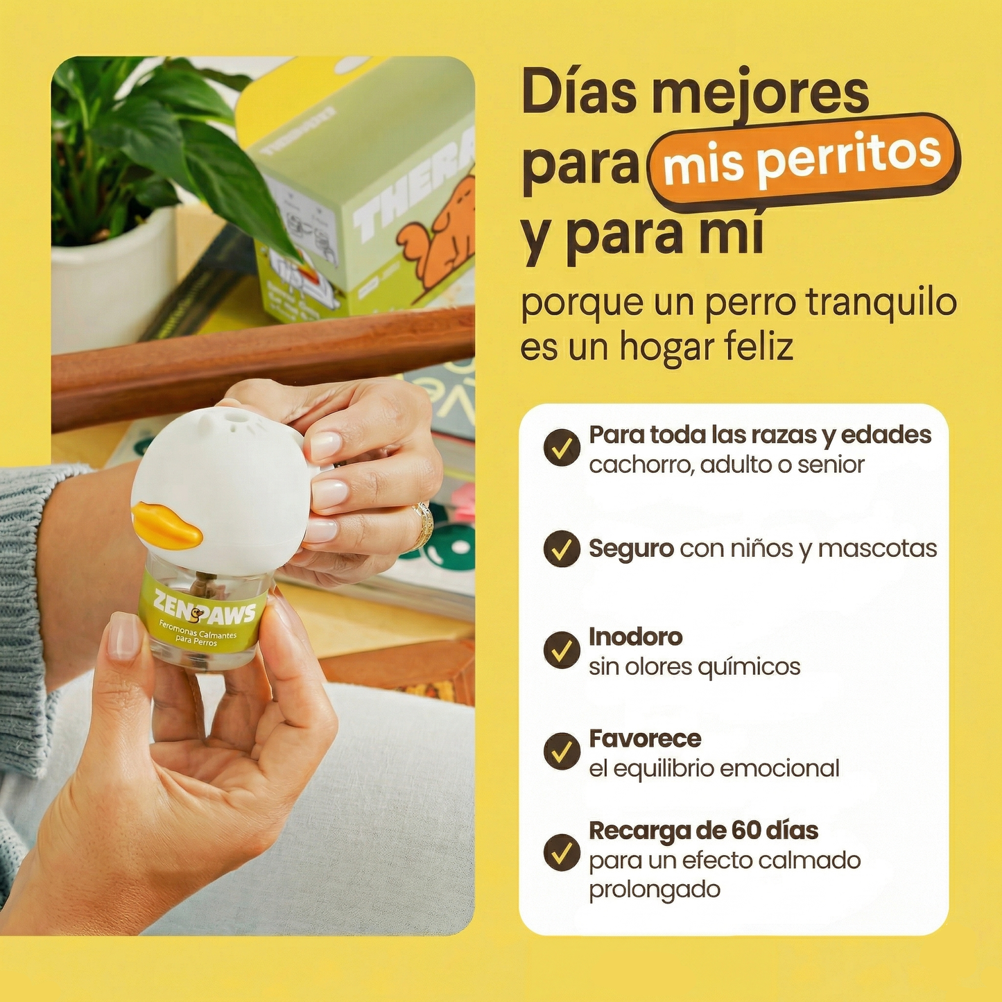 Kit Difusor Calmante Para Perros